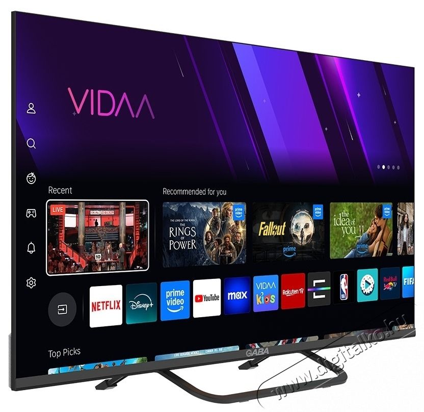 Gaba GLV-3225V 32 HD ready Vidaa smart TV Telev&iacute;zi&oacute;k - LED telev&iacute;zi&oacute; - 1080p Full HD felbont&aacute;s&uacute; - 537570