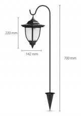 Garden of Eden 11236 LED-es szolár lámpa Háztartás / Otthon / Kültér - Világítás / elektromosság - Kerti / kültéri lámpa - 466095