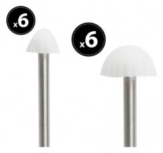 Garden of Eden 11243 LED-ES SZOLÁR LÁMPA - 12 DB MINI GOMBA Háztartás / Otthon / Kültér - Világítás / elektromosság - Hangulat teremtő világítás - 466097