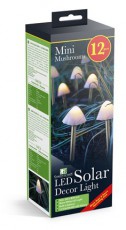 Garden of Eden 11243 LED-ES SZOLÁR LÁMPA - 12 DB MINI GOMBA Háztartás / Otthon / Kültér - Világítás / elektromosság - Hangulat teremtő világítás - 466097