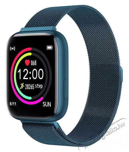 Garett Women Eva fém szíjas okosóra kék Mobil / Kommunikáció / Smart - Okos eszköz - Okosóra - 369693