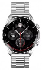 Garett Electronics Garett V10 ezüst acél szíjas okosóra Mobil / Kommunikáció / Smart - Okos eszköz - Okosóra - 507095