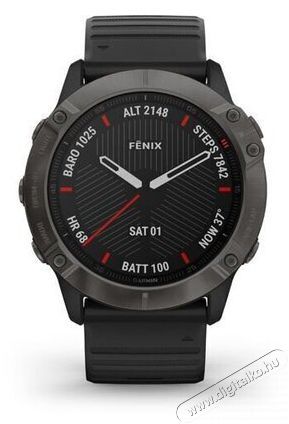 Garmin fenix 6X Pro fekete okos&oacute;ra Mobil / Kommunik&aacute;ci&oacute; / Smart - Okos eszk&ouml;z - Okos&oacute;ra - 374361