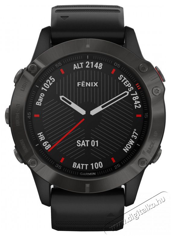 Garmin fenix 6X Pro Sapphire Carbon DLC Okos&oacute;ra Mobil / Kommunik&aacute;ci&oacute; / Smart - Okos eszk&ouml;z - Okos&oacute;ra - 374362