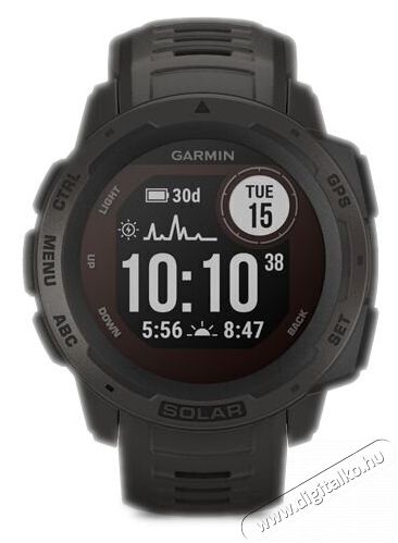 Garmin Instinct Solar Graphite okosóra Mobil / Kommunikáció / Smart - Okos eszköz - Okosóra - 374371