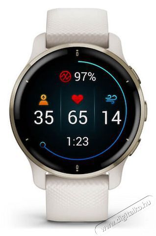 Garmin Venu 2 Plus Kr&eacute;marany okos&oacute;ra, elef&aacute;ntcsont szilikonsz&iacute;jjal Mobil / Kommunik&aacute;ci&oacute; / Smart - Okos eszk&ouml;z - Okos&oacute;ra - 381570