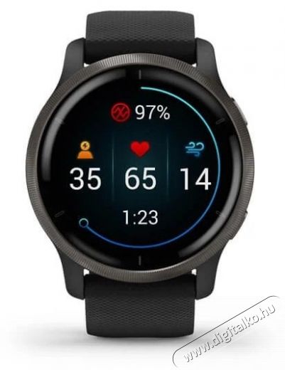 Garmin Venu 2 sz&uuml;rke fekete sz&iacute;jas okos&oacute;ra Mobil / Kommunik&aacute;ci&oacute; / Smart - Okos eszk&ouml;z - Okos&oacute;ra - 452106
