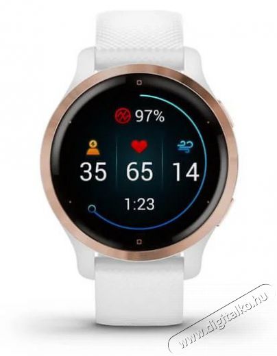 Garmin Venu 2S rózsa arany fehér szíjas okosóra Mobil / Kommunikáció / Smart - Okos eszköz - Okosóra - 452108