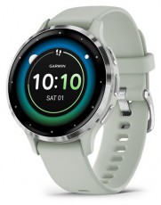 Garmin Venu 3S zsálya, ezüst kerettel, szilikon szíjjal okosóra Mobil / Kommunikáció / Smart - Okos eszköz - Okosóra - 501030