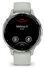 Garmin Venu 3S zsálya, ezüst kerettel, szilikon szíjjal okosóra Mobil / Kommunikáció / Smart - Okos eszköz - Okosóra - 501030