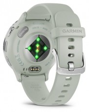 Garmin Venu 3S zsálya, ezüst kerettel, szilikon szíjjal okosóra Mobil / Kommunikáció / Smart - Okos eszköz - Okosóra - 501030
