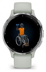 Garmin Venu 3S zsálya, ezüst kerettel, szilikon szíjjal okosóra Mobil / Kommunikáció / Smart - Okos eszköz - Okosóra - 501030