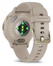 Garmin Venu 3S francia szürke-krémarany, szilikon szíjjal okosóra Mobil / Kommunikáció / Smart - Okos eszköz - Okosóra - 508868