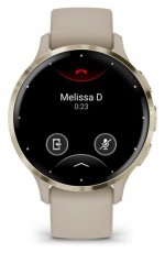 Garmin Venu 3S francia szürke-krémarany, szilikon szíjjal okosóra Mobil / Kommunikáció / Smart - Okos eszköz - Okosóra - 508868