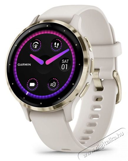 Garmin Venu 3S elef&aacute;ntcsont kr&eacute;marany, szilikon sz&iacute;jjal okos&oacute;ra Mobil / Kommunik&aacute;ci&oacute; / Smart - Okos eszk&ouml;z - Okos&oacute;ra - 513879