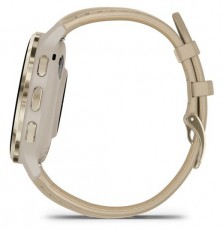 Garmin Venu 3S francia szürke-krémarany, bőr és szilikon szíjjal okosóra Mobil / Kommunikáció / Smart - Okos eszköz - Okosóra - 513880