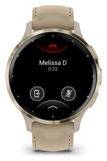 Garmin Venu 3S francia szürke-krémarany, bőr és szilikon szíjjal okosóra Mobil / Kommunikáció / Smart - Okos eszköz - Okosóra - 513880