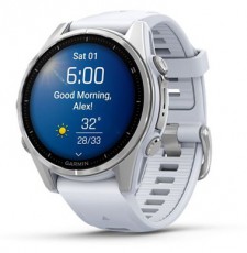 Garmin 010-02903-00 fenix 8 AMOLED (43mm) feh&eacute;r szilikon p&aacute;ntos ez&uuml;st okos&oacute;ra Mobil / Kommunik&aacute;ci&oacute; / Smart - Okos eszk&ouml;z - Okos&oacute;ra - 514624
