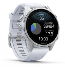 Garmin 010-02903-00 fenix 8 AMOLED (43mm) feh&eacute;r szilikon p&aacute;ntos ez&uuml;st okos&oacute;ra Mobil / Kommunik&aacute;ci&oacute; / Smart - Okos eszk&ouml;z - Okos&oacute;ra - 514624