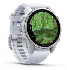 Garmin 010-02903-00 fenix 8 AMOLED (43mm) feh&eacute;r szilikon p&aacute;ntos ez&uuml;st okos&oacute;ra Mobil / Kommunik&aacute;ci&oacute; / Smart - Okos eszk&ouml;z - Okos&oacute;ra - 514624