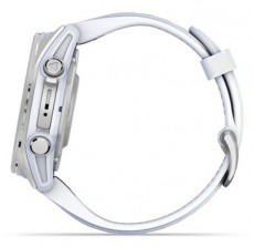 Garmin 010-02903-00 fenix 8 AMOLED (43mm) feh&eacute;r szilikon p&aacute;ntos ez&uuml;st okos&oacute;ra Mobil / Kommunik&aacute;ci&oacute; / Smart - Okos eszk&ouml;z - Okos&oacute;ra - 514624