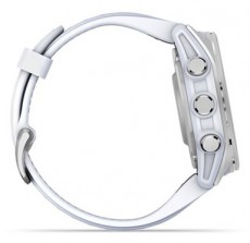 Garmin 010-02903-00 fenix 8 AMOLED (43mm) feh&eacute;r szilikon p&aacute;ntos ez&uuml;st okos&oacute;ra Mobil / Kommunik&aacute;ci&oacute; / Smart - Okos eszk&ouml;z - Okos&oacute;ra - 514624