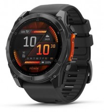 Garmin 010-02905-00 fenix 8 AMOLED (51mm) szilikon pántos fekete okosóra Mobil / Kommunikáció / Smart - Okos eszköz - Okosóra - 514625