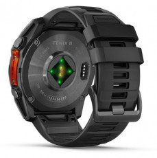 Garmin 010-02905-00 fenix 8 AMOLED (51mm) szilikon p&aacute;ntos fekete okos&oacute;ra Mobil / Kommunik&aacute;ci&oacute; / Smart - Okos eszk&ouml;z - Okos&oacute;ra - 514625