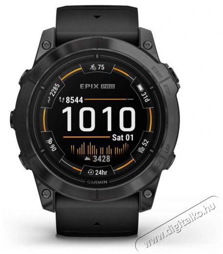 Garmin Epix Pro (Gen 2) 51 mm - sz&uuml;rke, fekete szilikon sz&iacute;jjal Mobil / Kommunik&aacute;ci&oacute; / Smart - Okos eszk&ouml;z - Okos&oacute;ra - 522736