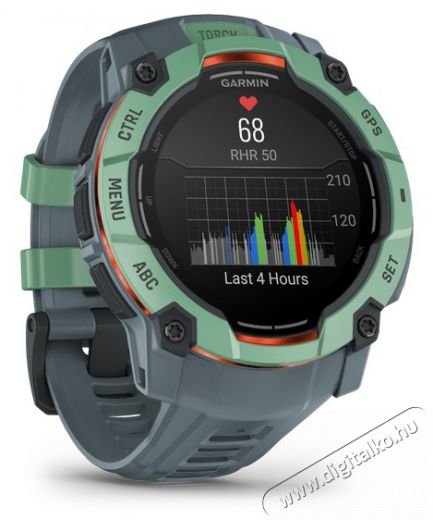 Garmin Instinct 3 50mm AMOLED, tropic + szürke szíj Mobil / Kommunikáció / Smart - Okos eszköz - Okosóra - 522723