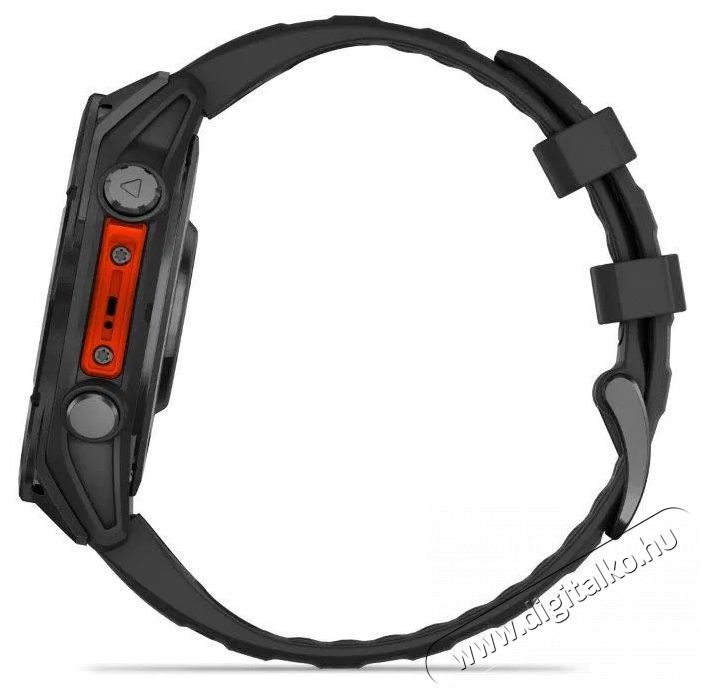 Garmin Fenix 8 47mm AMOLED, s&ouml;t&eacute;tsz&uuml;rke, fekete szilikon sz&iacute;j Mobil / Kommunik&aacute;ci&oacute; / Smart - Okos eszk&ouml;z - Okos&oacute;ra - 527181