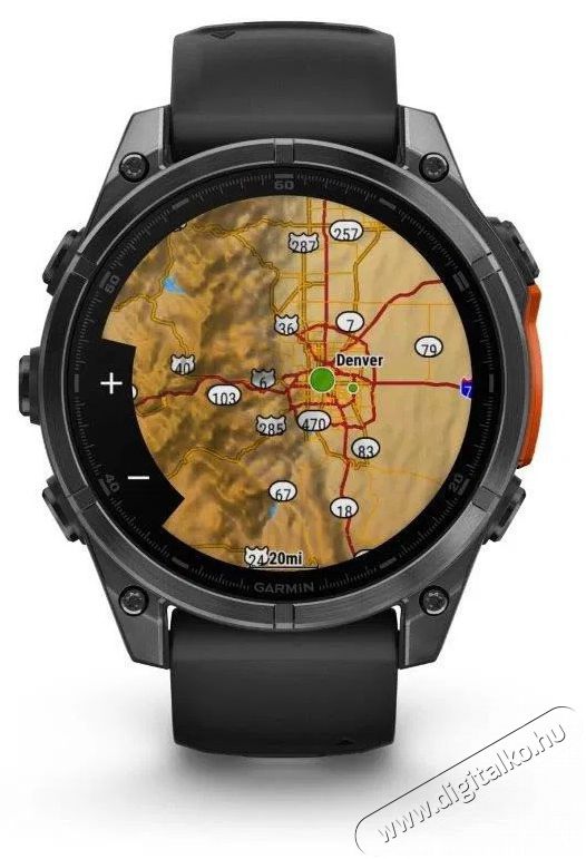Garmin Fenix 8 47mm AMOLED, s&ouml;t&eacute;tsz&uuml;rke, fekete szilikon sz&iacute;j Mobil / Kommunik&aacute;ci&oacute; / Smart - Okos eszk&ouml;z - Okos&oacute;ra - 527181