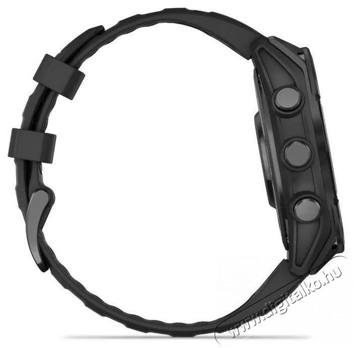 Garmin Fenix 8 47mm AMOLED, s&ouml;t&eacute;tsz&uuml;rke, fekete szilikon sz&iacute;j Mobil / Kommunik&aacute;ci&oacute; / Smart - Okos eszk&ouml;z - Okos&oacute;ra - 527181