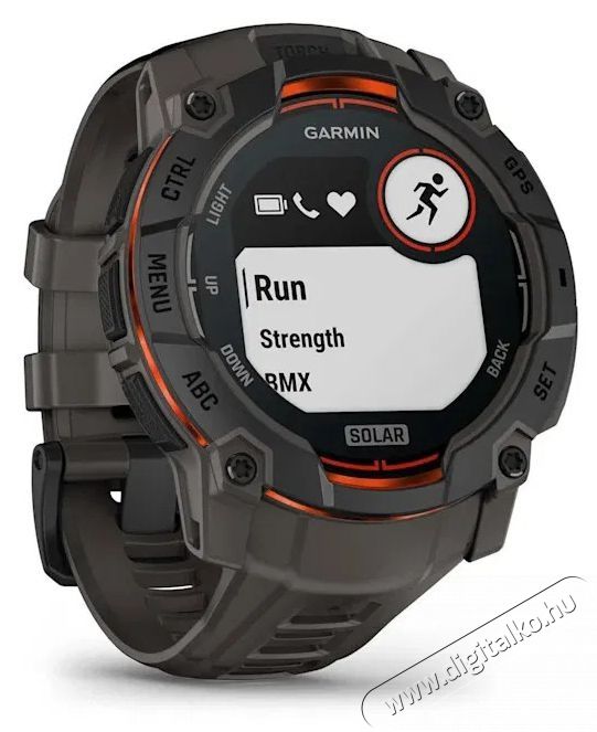 Garmin Instinct 3 50mm Solar, fekete + s&ouml;t&eacute;tsz&uuml;rke sz&iacute;j Mobil / Kommunik&aacute;ci&oacute; / Smart - Okos eszk&ouml;z - Okos&oacute;ra - 527185