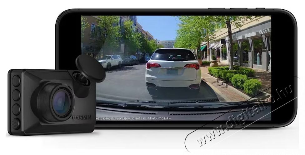 Garmin Dash Cam X110 Compact hangvez&eacute;rl&eacute;sű 1080p aut&oacute;s DVR kamera F&eacute;nyk&eacute;pezőg&eacute;p / kamera - Aut&oacute;s fed&eacute;lzeti kamera - 535216