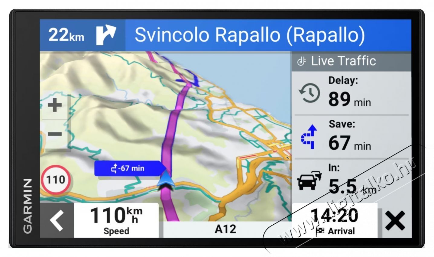 Garmin DriveSmart 76 EU MT-S navig&aacute;ci&oacute;s rendszer Aut&oacute;hifi / Aut&oacute; felszerel&eacute;s - GPS navig&aacute;ci&oacute; - GPS navig&aacute;ci&oacute; - 535214