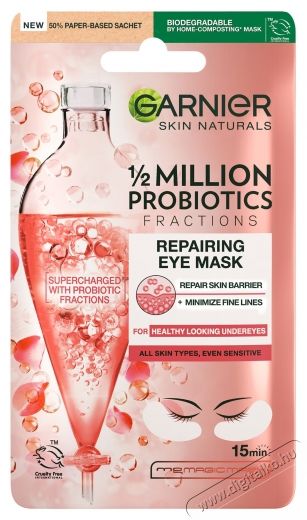 Garnier Skin Naturals Regener&aacute;l&oacute; textilmaszk szemk&ouml;rny&eacute;kre 1/2 milli&oacute; probiotikummal, 6 g Sz&eacute;ps&eacute;g&aacute;pol&aacute;s / Eg&eacute;szs&eacute;g - Arc / bőr &aacute;pol&aacute;s - Kieg&eacute;sz&iacute;tő - 536603