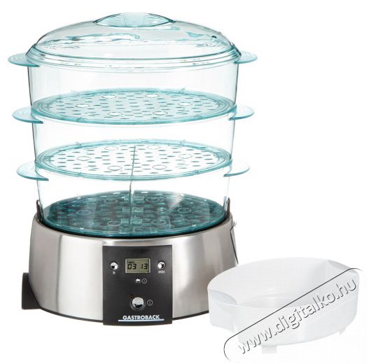 Gastroback 42510 Design pároló Konyhai termékek - Konyhai kisgép (sütés / főzés / hűtés / ételkészítés) - Pároló - 296060