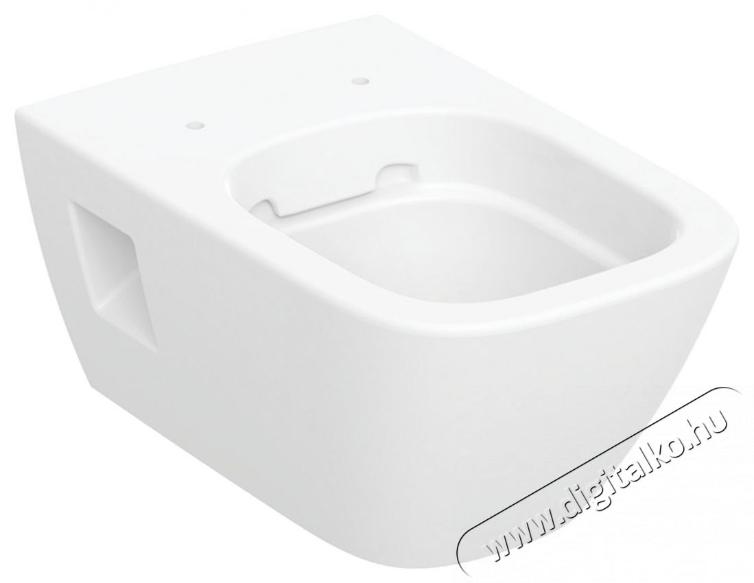 Geberit Selnova Square Premium fali WC, Rimfree, f&uuml;ggőleges &ouml;bl&iacute;t&eacute;ssel, r&eacute;szben z&aacute;rt forma, 54cm, Feh&eacute;r H&aacute;ztart&aacute;s / Otthon / K&uuml;lt&eacute;r - F&uuml;rdőszoba / wc - Kieg&eacute;sz&iacute;tő - 536608