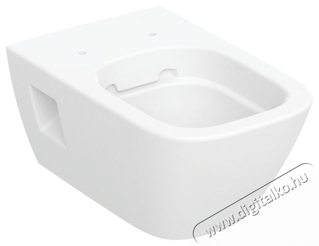 Geberit Selnova Square Premium fali WC, Rimfree, f&uuml;ggőleges &ouml;bl&iacute;t&eacute;ssel, r&eacute;szben z&aacute;rt forma, 54cm, Feh&eacute;r H&aacute;ztart&aacute;s / Otthon / K&uuml;lt&eacute;r - F&uuml;rdőszoba / wc - Kieg&eacute;sz&iacute;tő - 536608