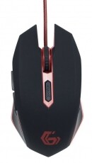 Gembird MUSG-001-R optikai Gamer egér - fekete-piros Iroda és számítástechnika - Egér - Vezetékes egér - 338690