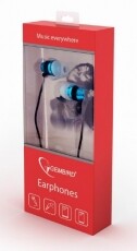 Gembird MHS-EP-002 mikrofonos fülhallgató - fekete-kék Audio-Video / Hifi / Multimédia - Fül és Fejhallgatók - Fülhallgató mikrofonnal / headset - 338671