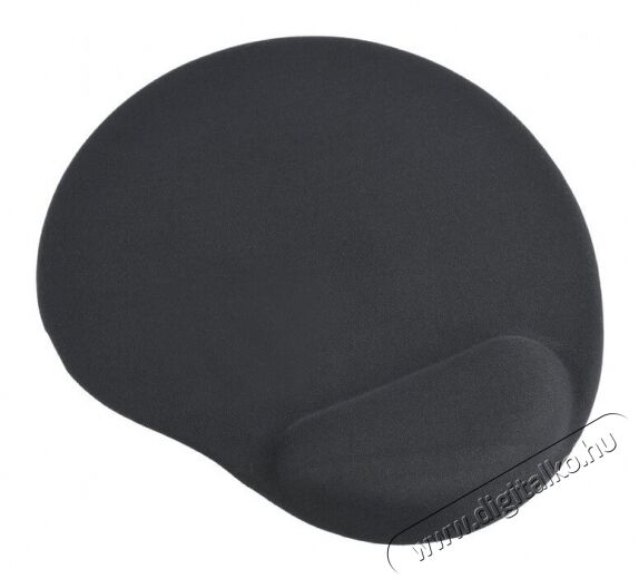 Gembird MP-GEL-BLACK zselés csuklótámaszos fekete egérpad Iroda és számítástechnika - Egér - Egérpad - 338683
