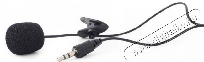 Gembird MIC-211B felcsíptethetős mikrofon - fekete Fotó-Videó kiegészítők - Mikrofon - Csíptetős, fej és kitűző mikrofon - 380077