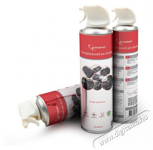 Gembird 600ml szórófejes sűrített levegő spray Fotó-Videó kiegészítők - Tisztító eszköz - 409631