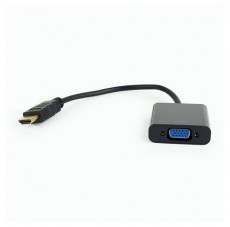 Gembird HDMI v1.4 - VGA adapter fekete Tv kiegészítők - Kábel / csatlakozó - Hdmi kábel - 453488