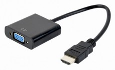 Gembird HDMI v1.4 - VGA adapter fekete Tv kieg&eacute;sz&iacute;tők - K&aacute;bel / csatlakoz&oacute; - Hdmi k&aacute;bel - 453488