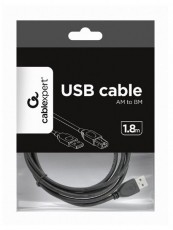 Gembird CCP-USB2-AMBM-6 1,8m USB A apa - USB B apa fekete kábel Iroda és számítástechnika - Számítógép tartozék - USB kábel - 463175