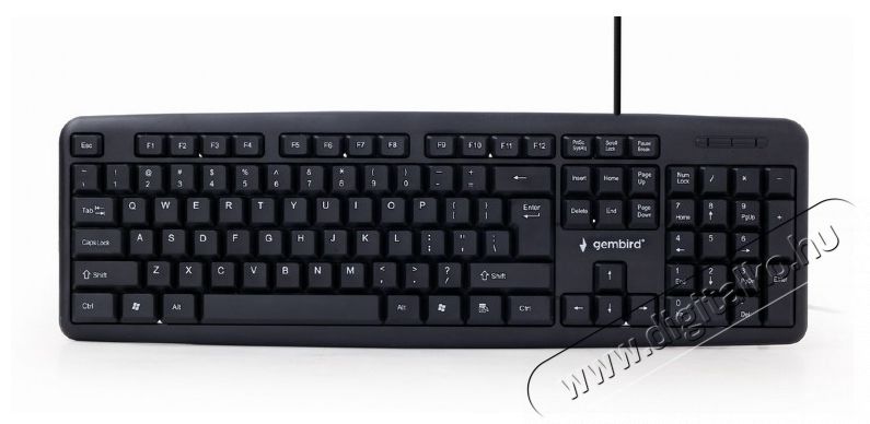 Gembird KB-U-103 standard billentyűzet, USB, fekete Iroda &eacute;s sz&aacute;m&iacute;t&aacute;stechnika - Billentyűzet / billentyűzet szett - Vezet&eacute;kes - 461606