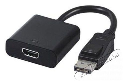 Gembird Displayport male to HDMI female 10cm fekete adapter kábel Tv kiegészítők - Kábel / csatlakozó - Hdmi kábel - 461566